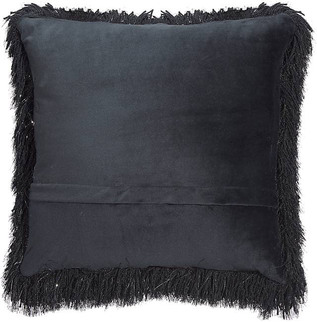 Kids Souzan II Black Throw Pillow - Thumbnail - Image 2