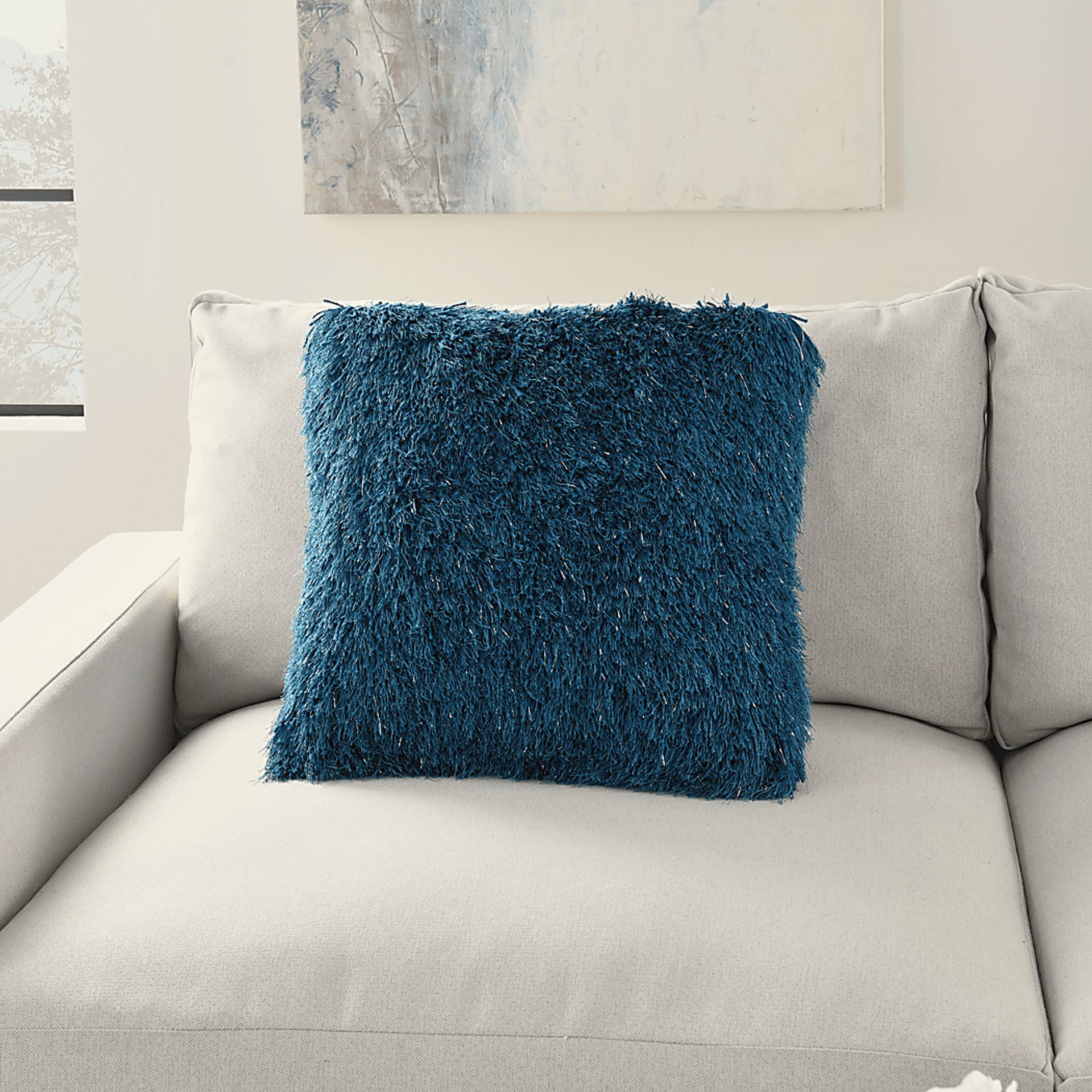 Kids Souzan II Teal Throw Pillow - Image 3