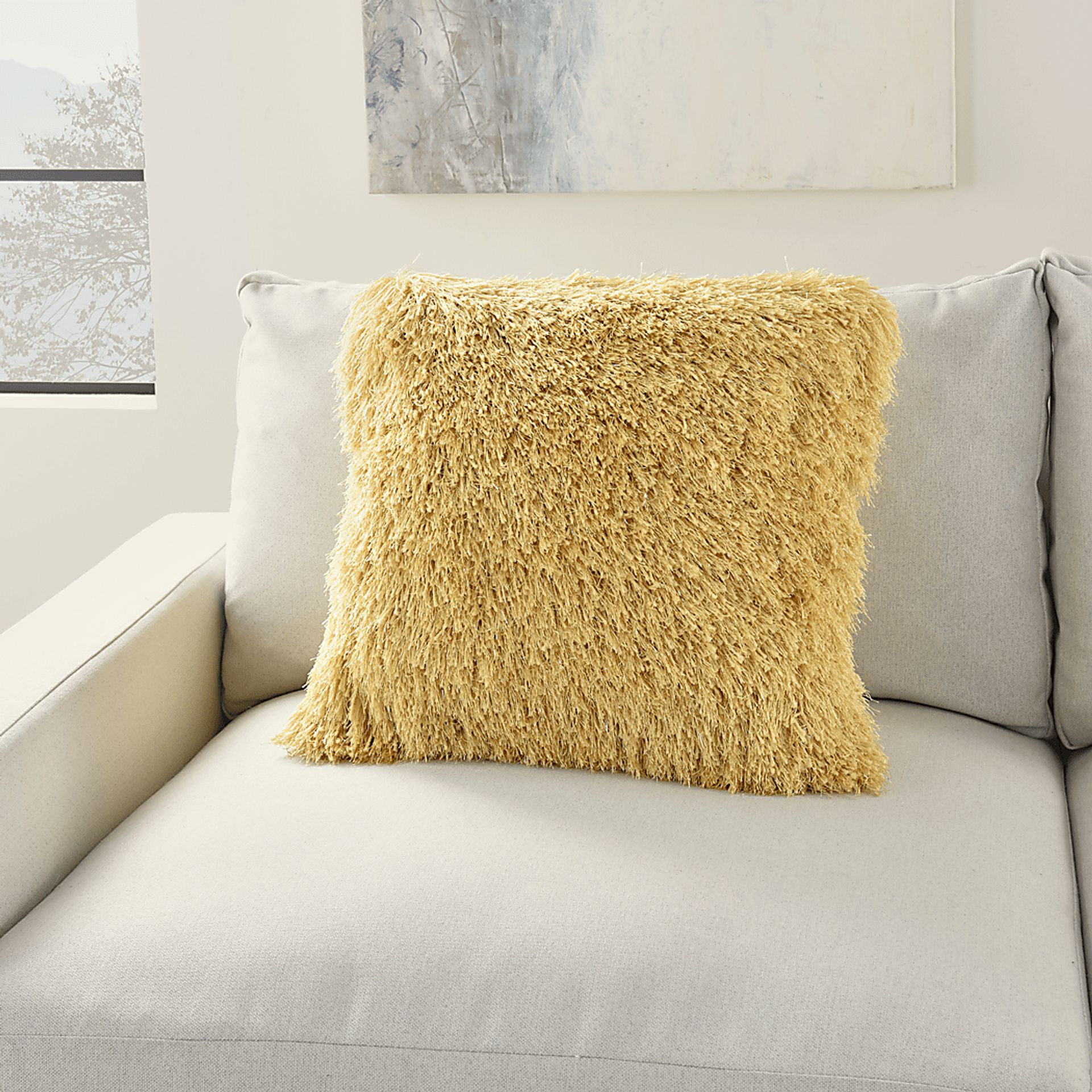 Kids Souzan II Yellow Throw Pillow - Image 3