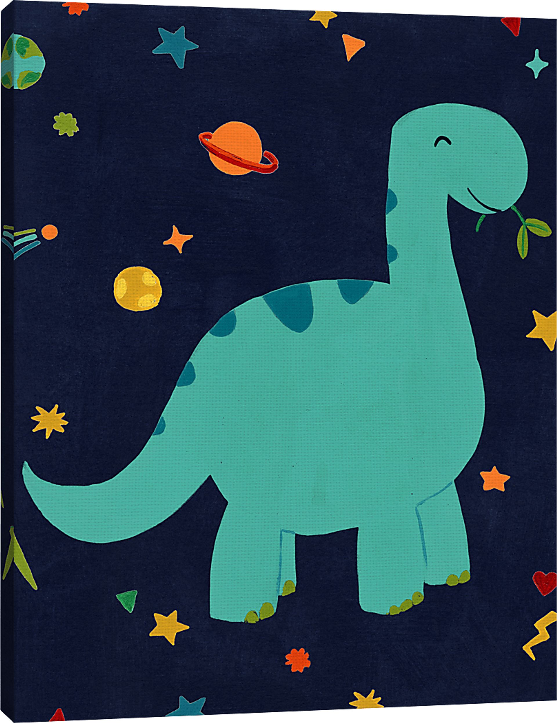 Kids Space Dinos II Blue Artwork - Image 3
