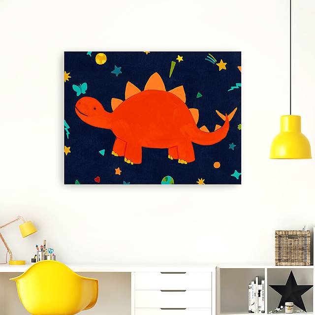 Kids Space Dinos IV Red Artwork - Thumbnail - Image 2