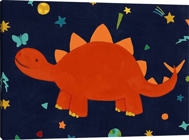 Kids Space Dinos IV Red Artwork - Thumbnail - Image 3