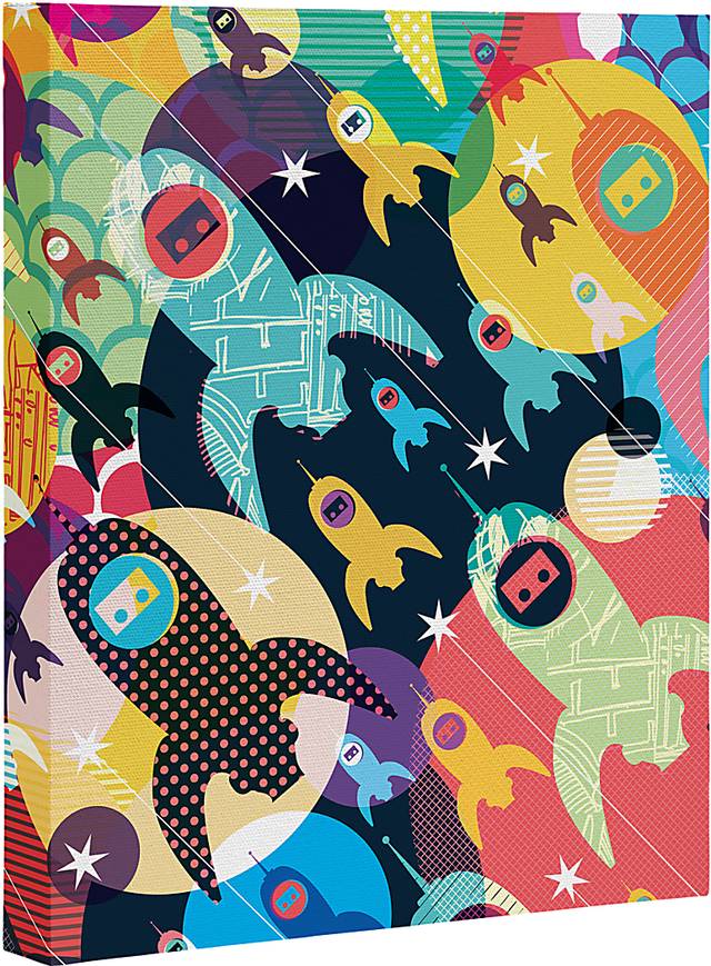 Kids Space Fleet I Rainbow Artwork - Thumbnail - Image 1