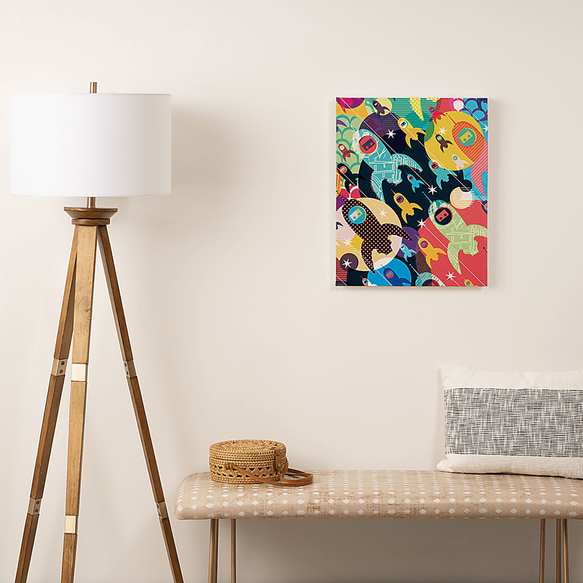 Kids Space Fleet II Rainbow Artwork - Image 2