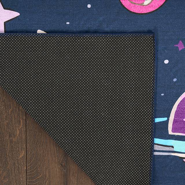 Kids Sparkling Stars Black 5' x 7' Rug - Thumbnail - Image 4