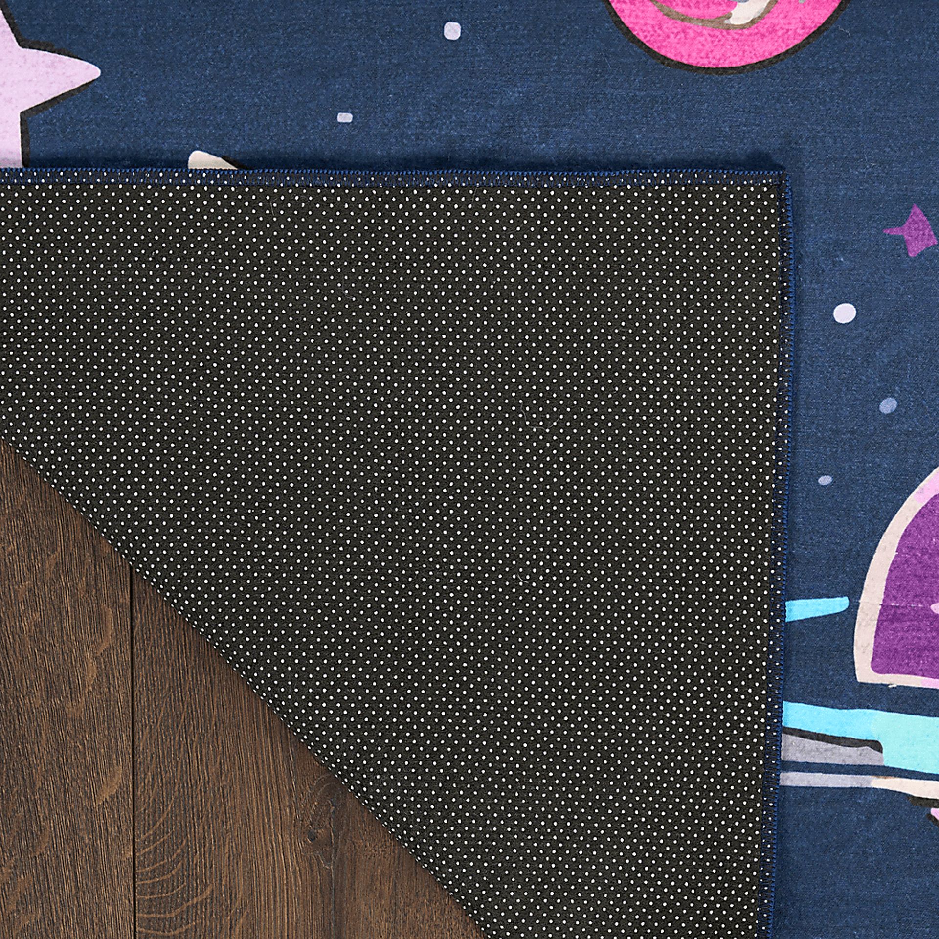 Kids Sparkling Stars Black 5' x 7' Rug - Image 4
