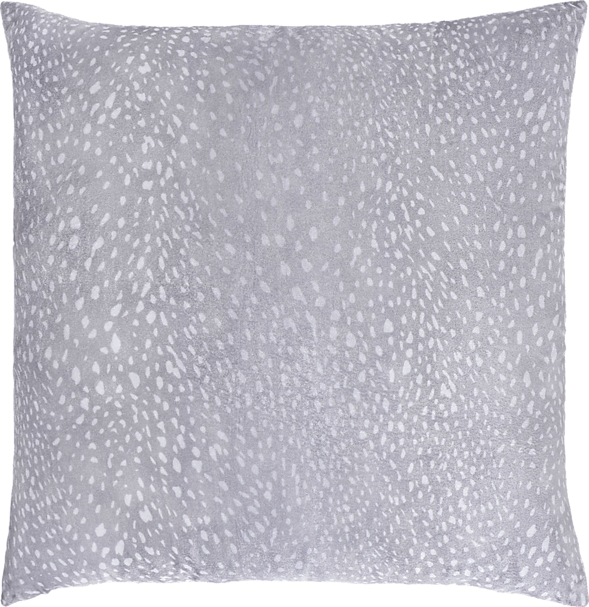 Kids Sparkly Doe Gray Accent Pillow - Image 1