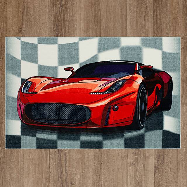 Kids Speed Controller Red 8' x 10' Rug - Thumbnail - Image 2