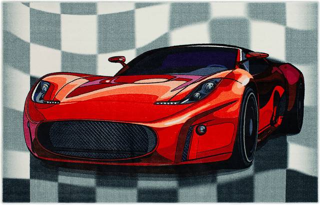 Kids Speed Controller Red 8' x 10' Rug - Thumbnail - Image 1