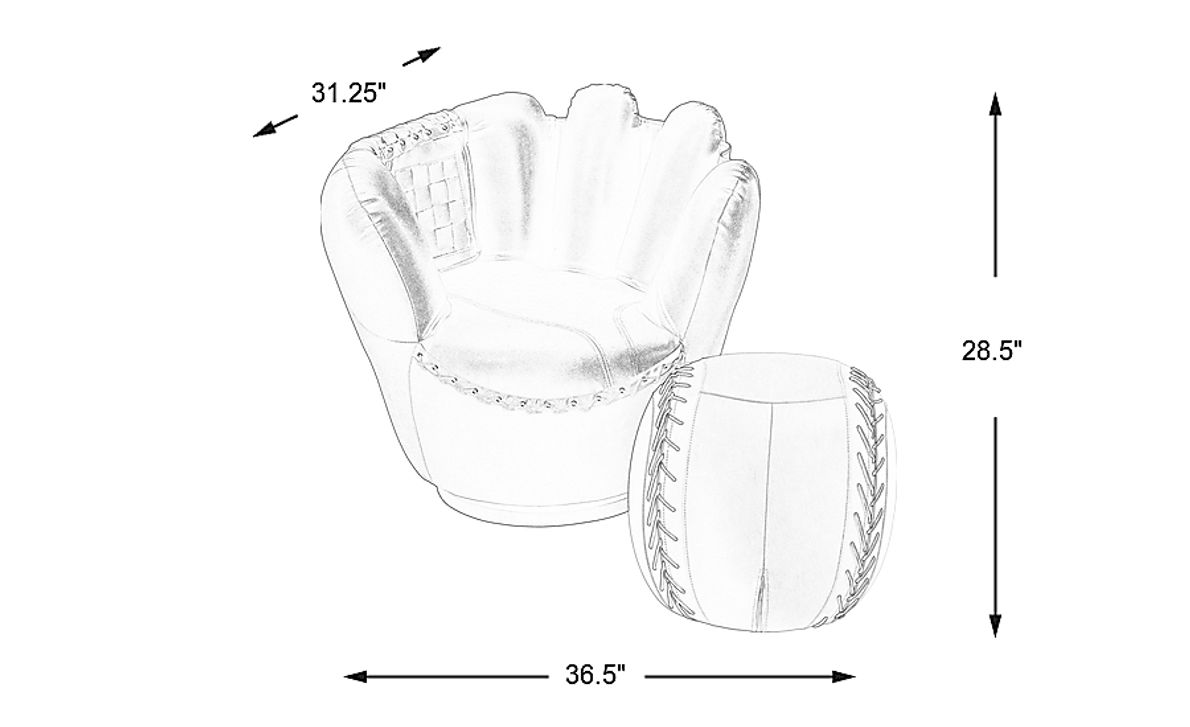 Kids Sports Zone Glove Chair Rooms To Go