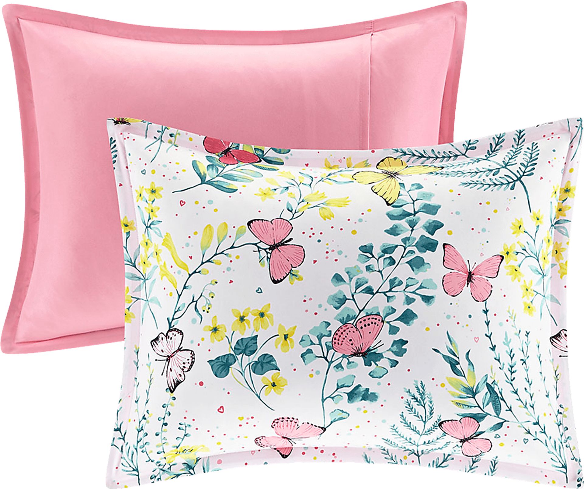 Kids Spring Butterflies Pink Twin Comforter Set - Image 6