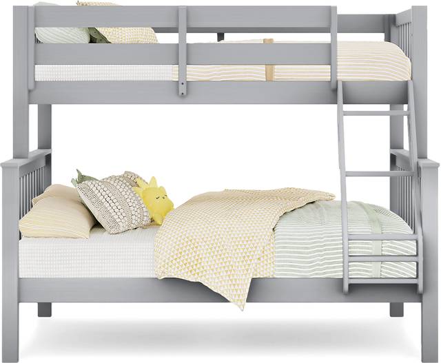 Kids Springtown Gray Wash Twin/Full Bunk Bed - Thumbnail - Image 2