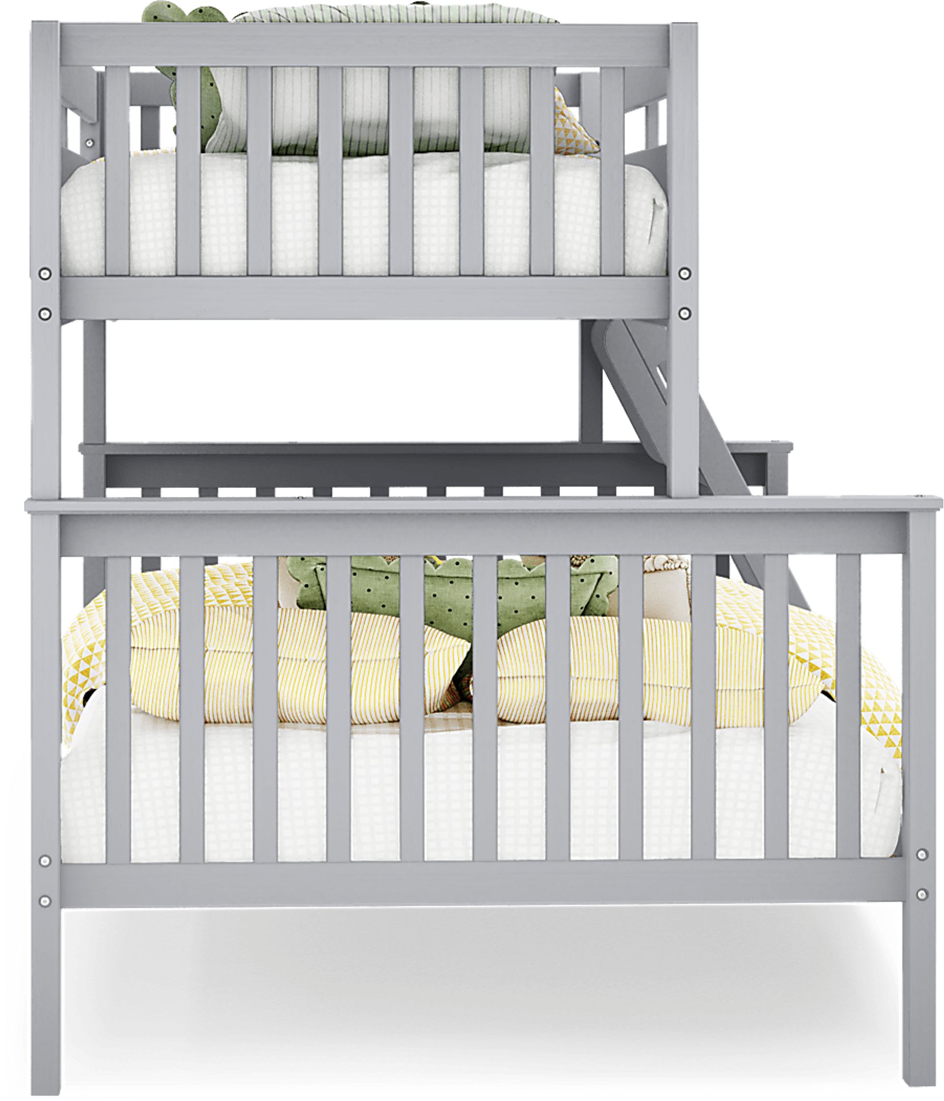 Kids Springtown 6 Pc Gray Wash Twin/Full Bunk Bedroom - Image 4