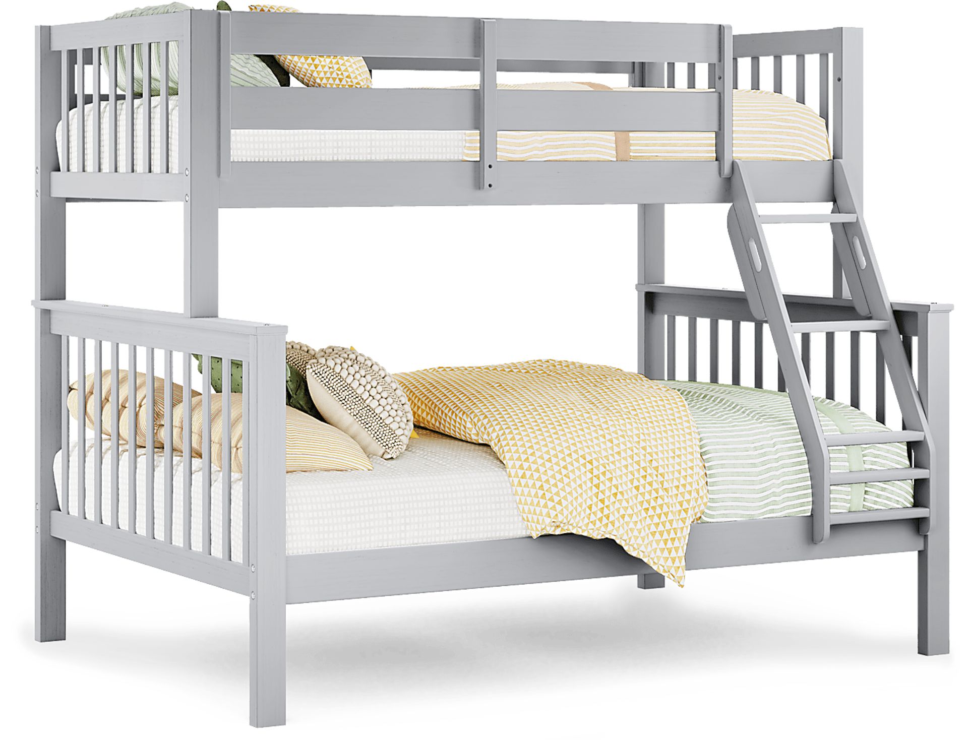 Kids Springtown 6 Pc Gray Wash Twin/Full Bunk Bedroom - Image 2
