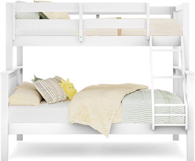 Kids Springtown White Wash 6 Pc Twin/Full Bunk Bedroom - Thumbnail - Image 3