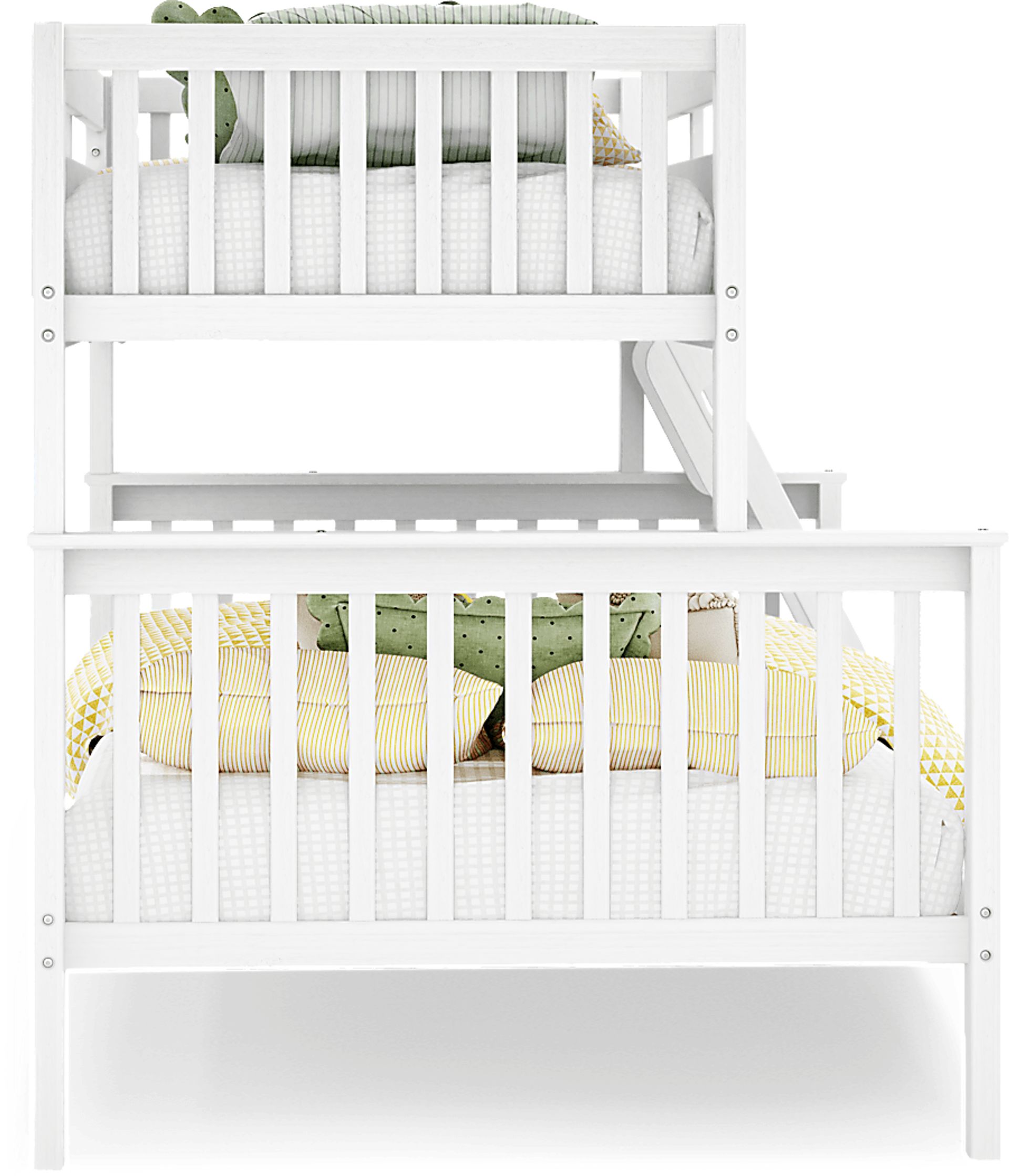 Kids Springtown White Wash 6 Pc Twin/Full Bunk Bedroom - Image 4
