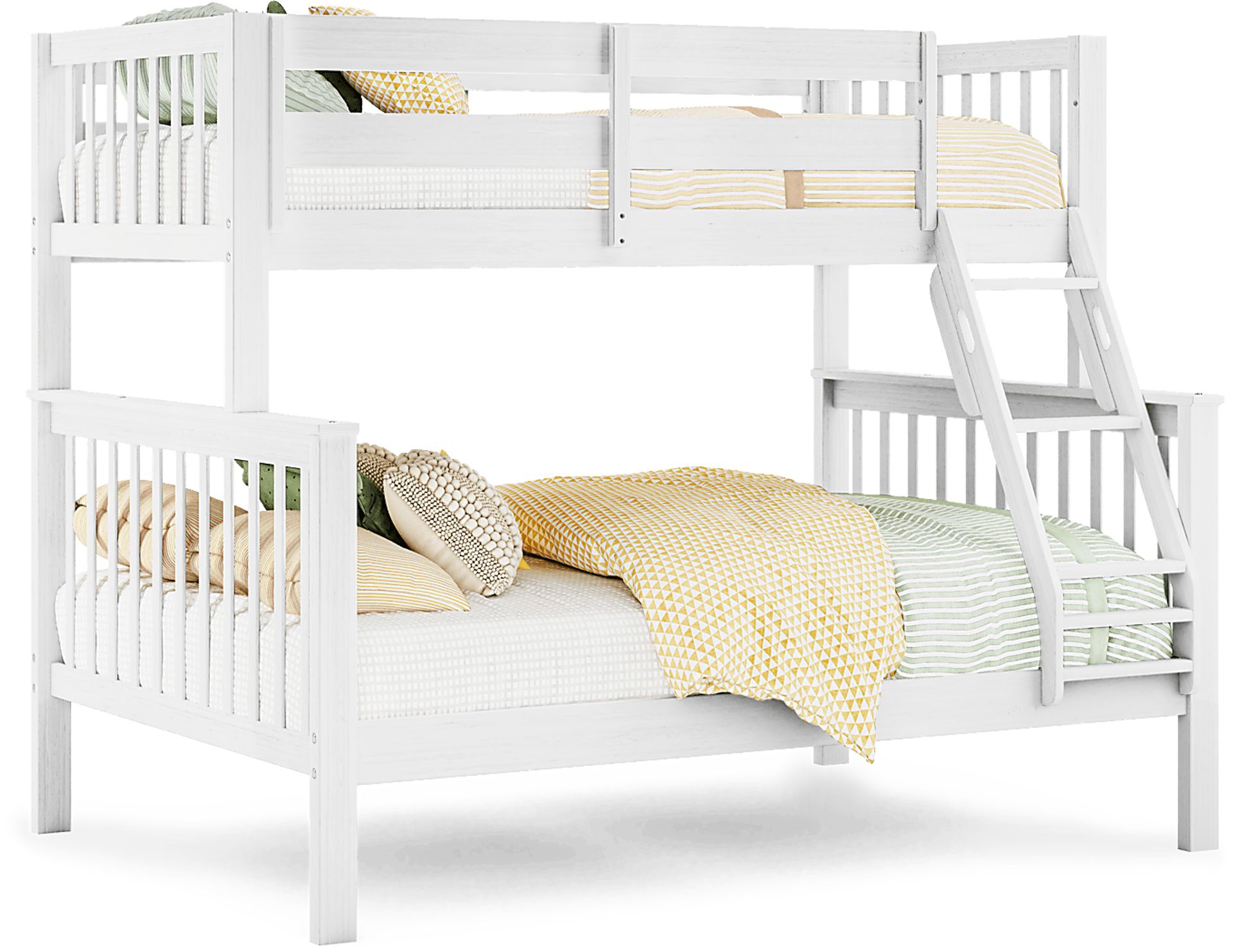 Kids Springtown White Wash 6 Pc Twin/Full Bunk Bedroom - Image 2
