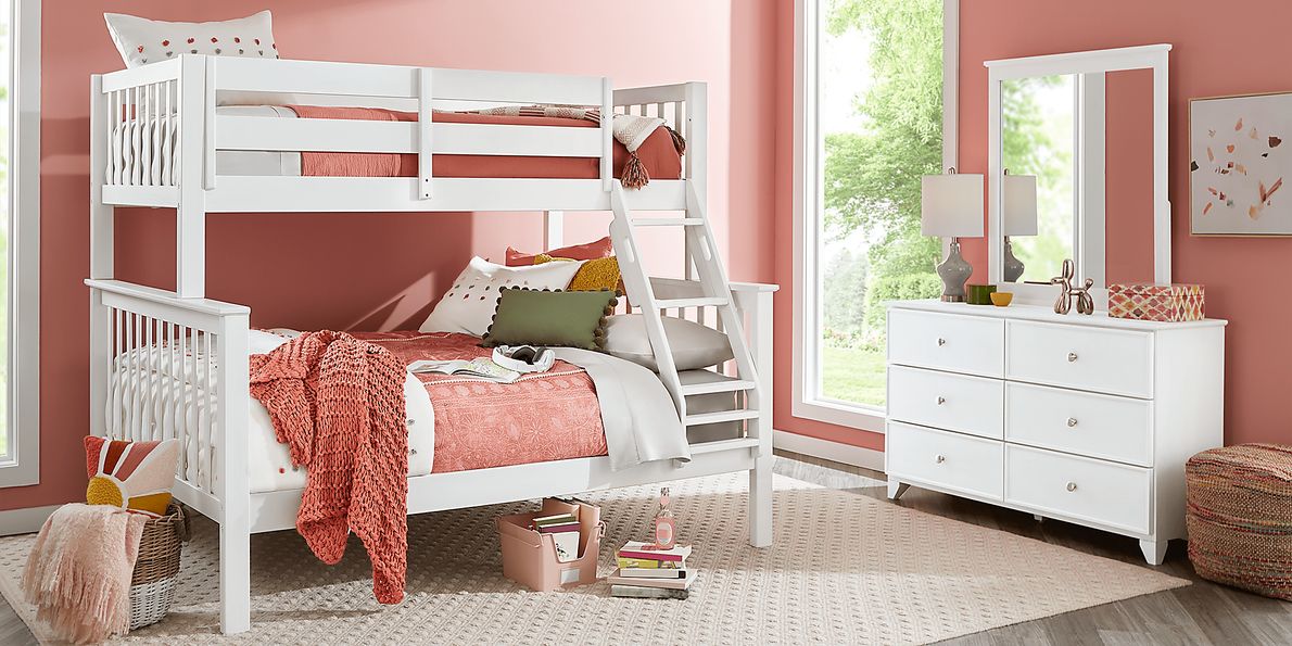 Rooms to go white hotsell bunk beds