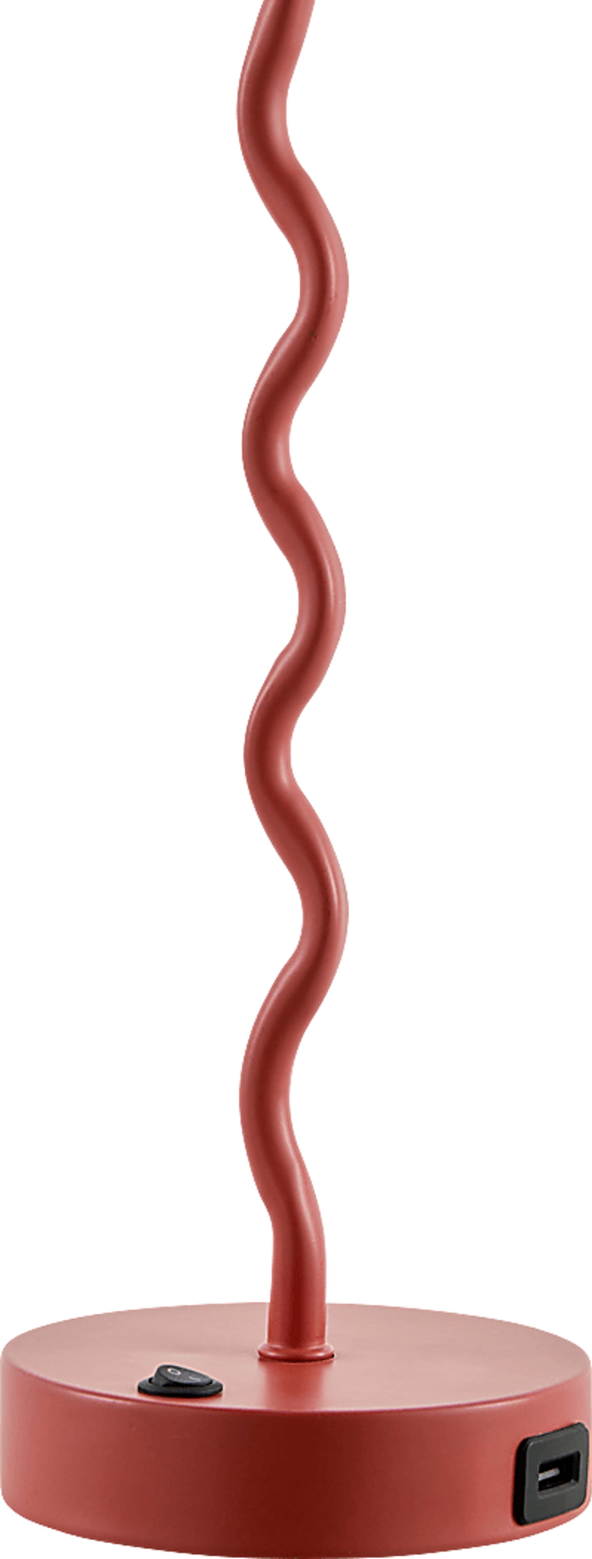 Kids Squiggly Lane Red Lamp, Set of 2 - Image 3