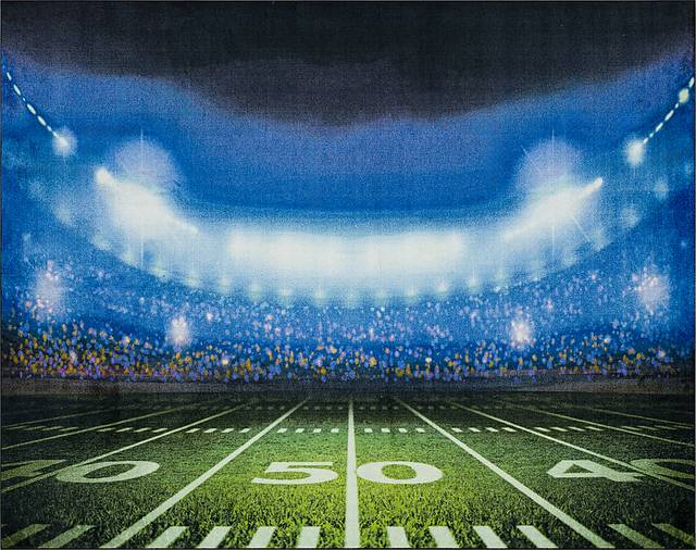 Kids Stadium Stars Multi 8' x 10' Rug - Thumbnail - Image 1