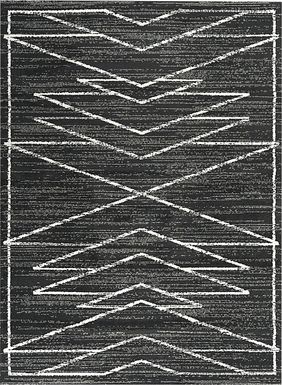 Kids Nightline Black 5'3 x 7' Rug