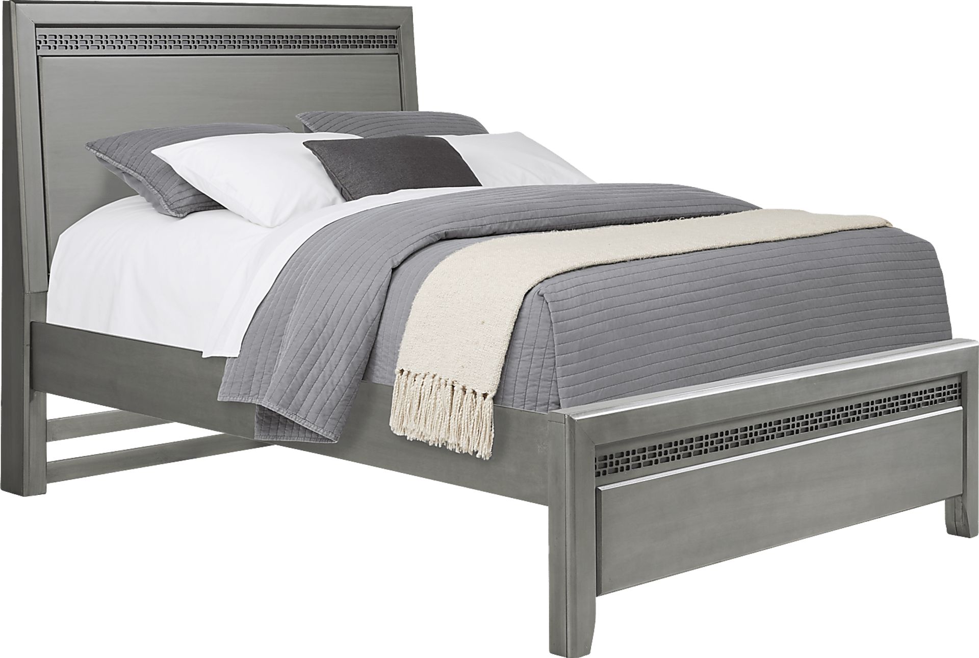 Kids Star Wars Carbonite Gray Full Panel Bed - Image 1