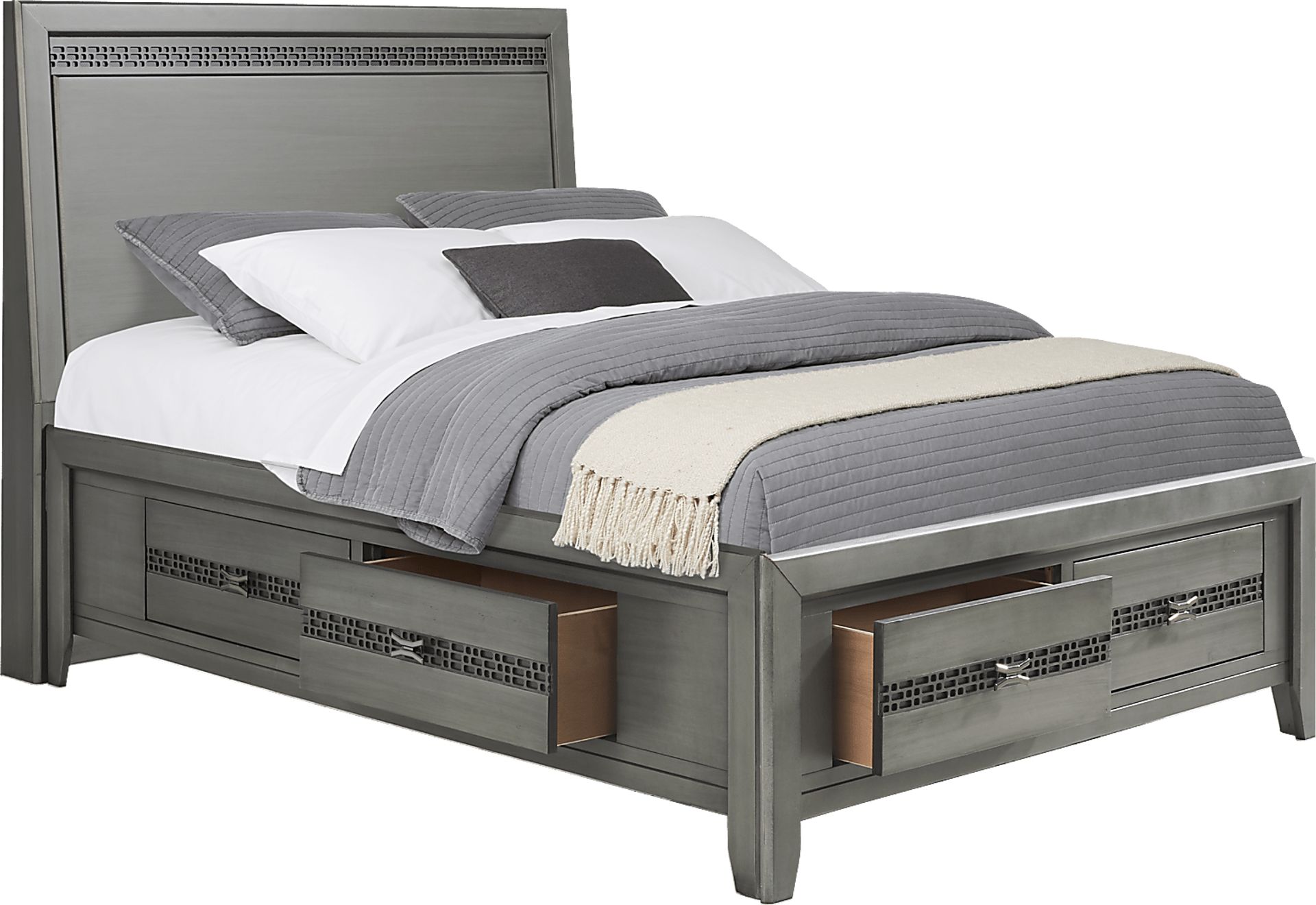 Kids Star Wars Carbonite Gray 5 Pc Full Storage Bedroom - Image 3