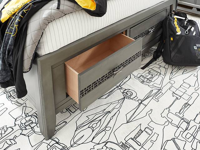 Kids Star Wars Carbonite Gray 5 Pc Full Storage Bedroom - Thumbnail - Image 5