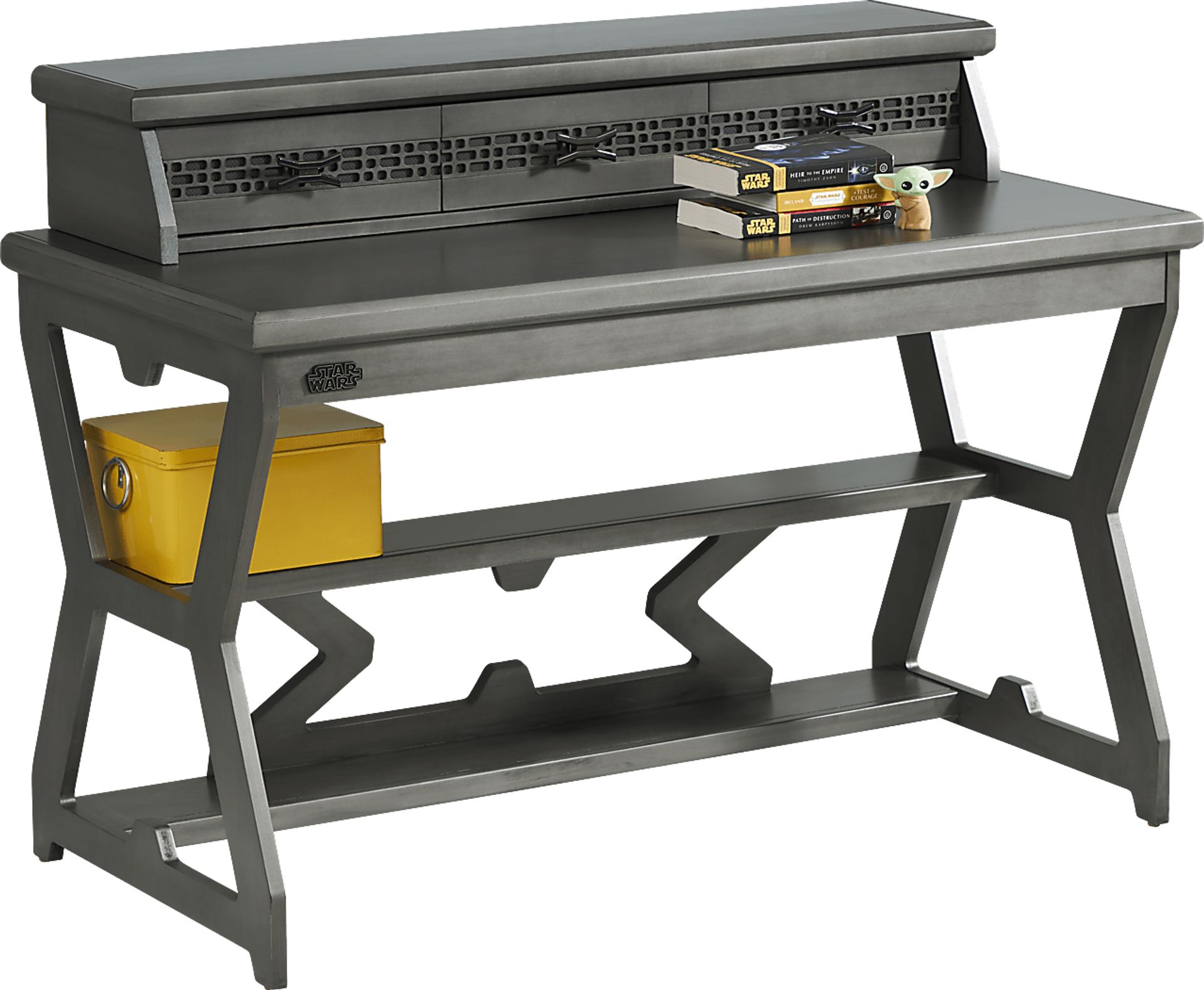 Kids Star Wars Carbonite Gray Desk & Storage Organizer - Image 2