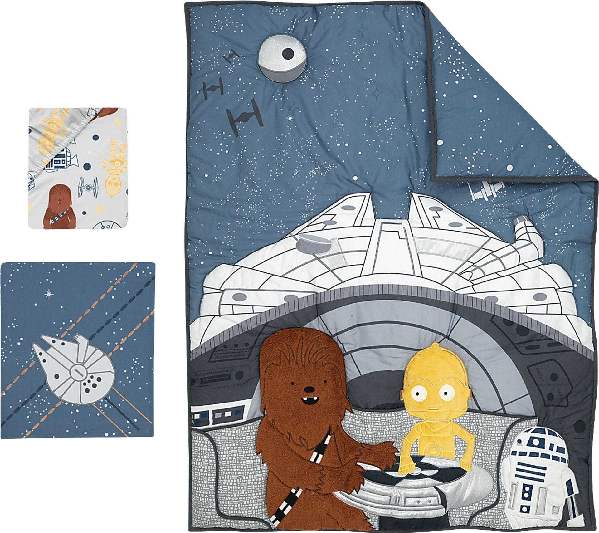Kids Star Wars Millennium Falcon Baby Bedding Set - Image 1
