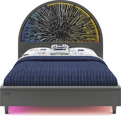 Kids STAR WARS Millennium Falcon Lightspeed Carbonite Full Platform Bed