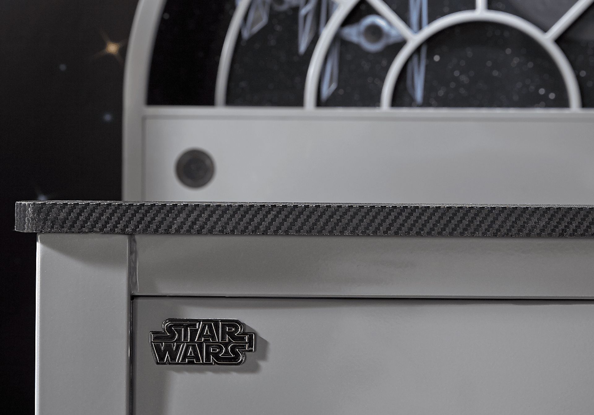 Kids Star Wars Millennium Falcon™ Gray 3 Pc Full Bookcase Bed - Image 4