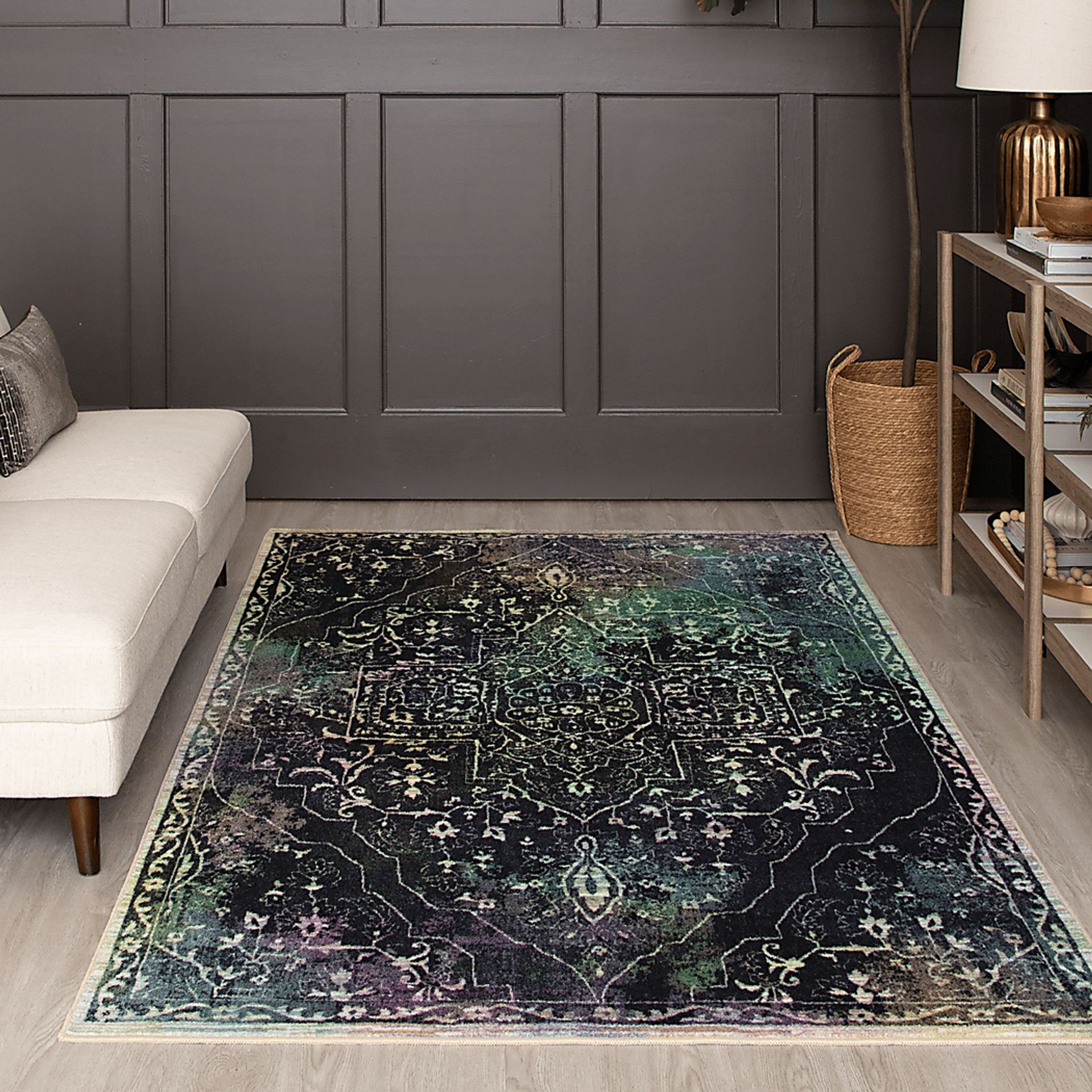 Kids Starcloud Charcoal 4' x 6' Rug - Image 2