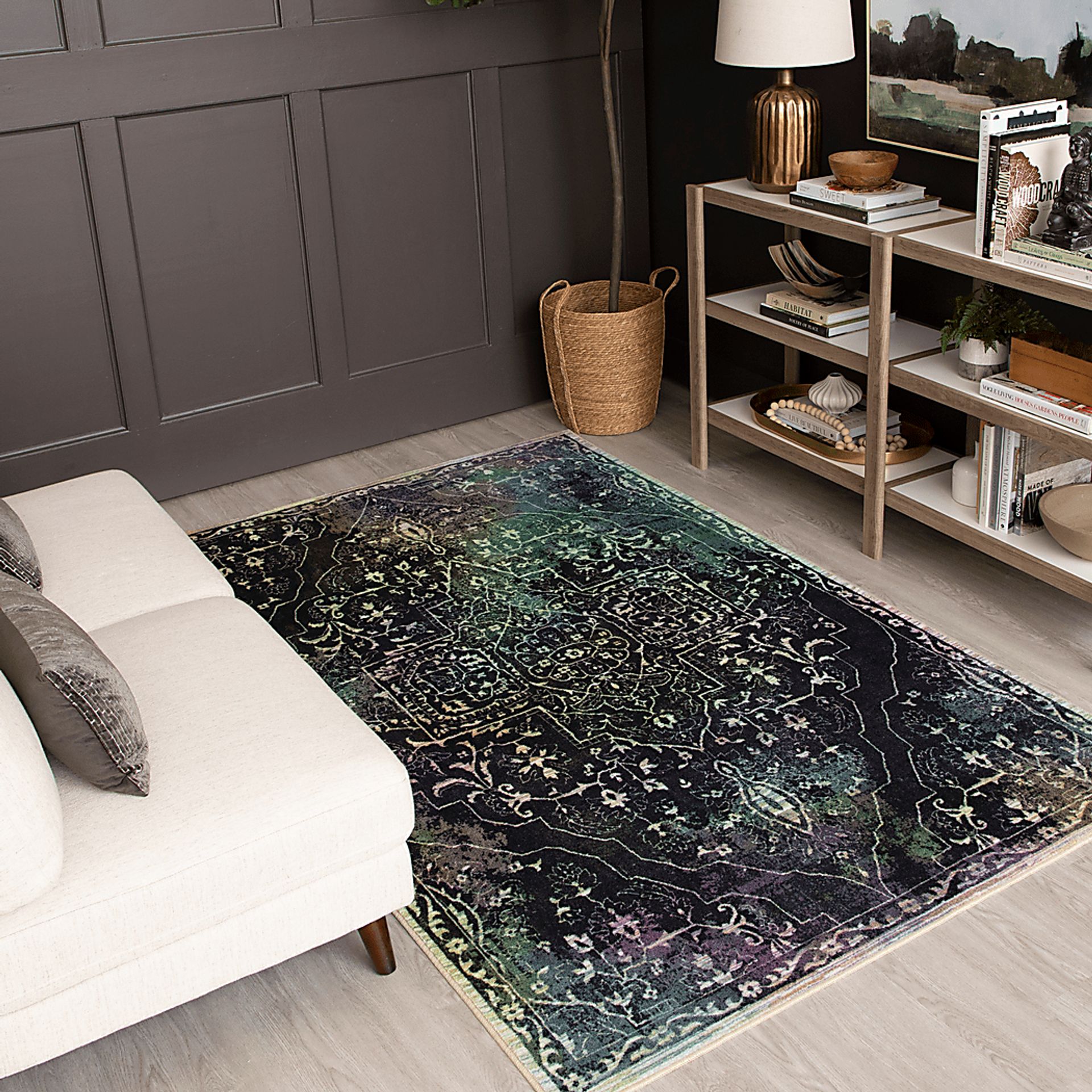 Kids Starcloud Charcoal 4' x 6' Rug - Image 3