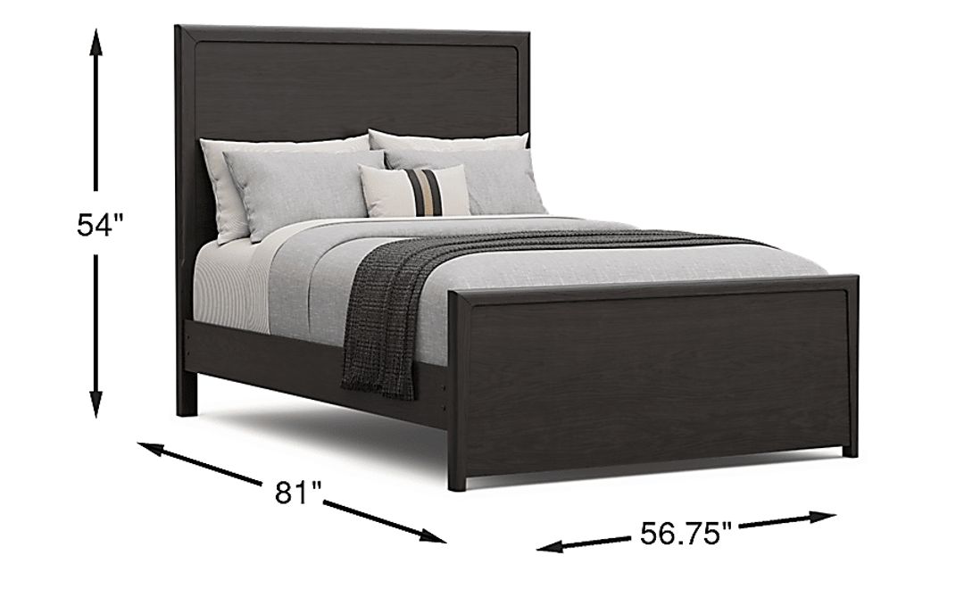 Kids Stardust Charcoal Full Panel Bed