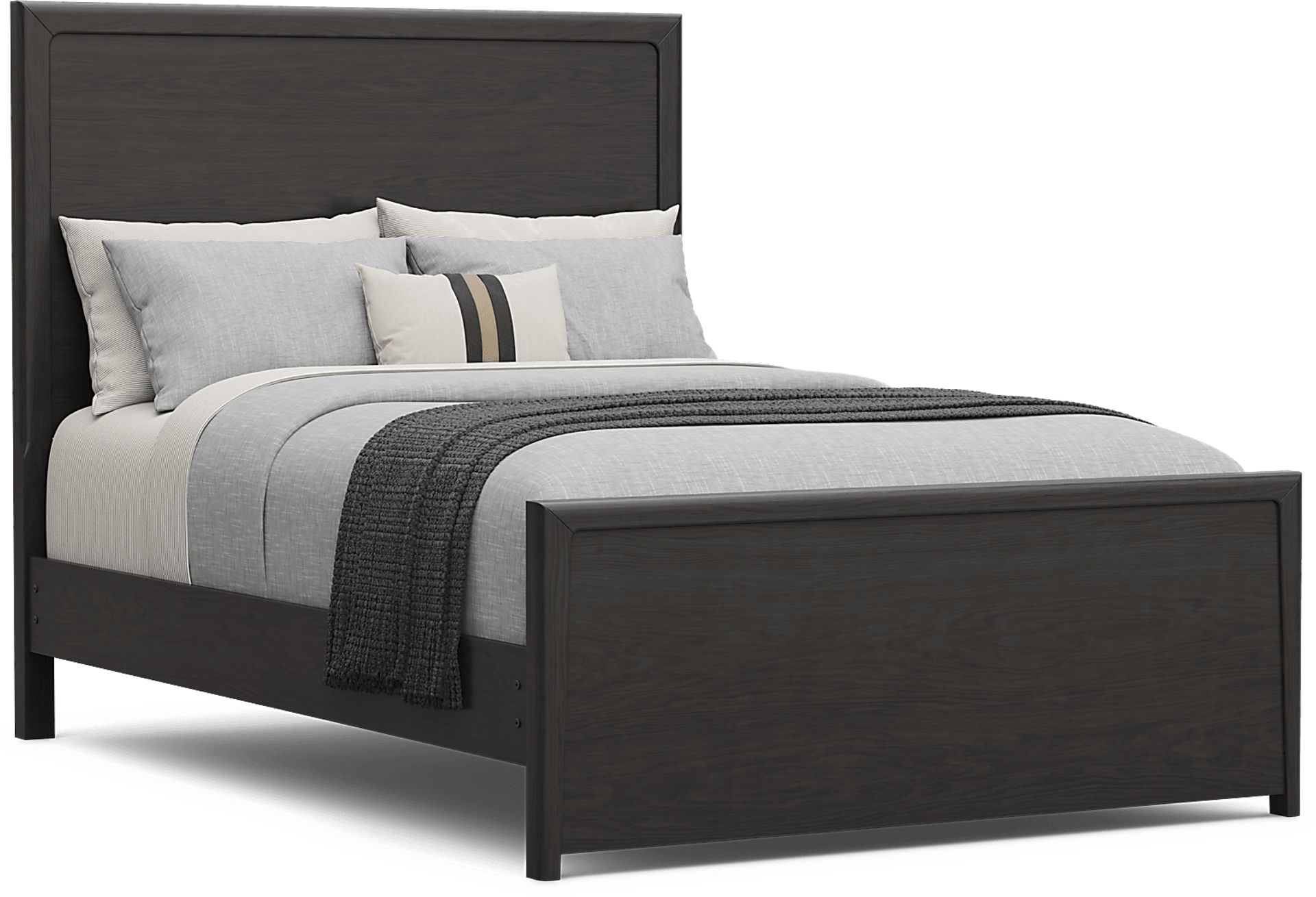 Kids Stardust Charcoal Full Panel Bed - Image 1