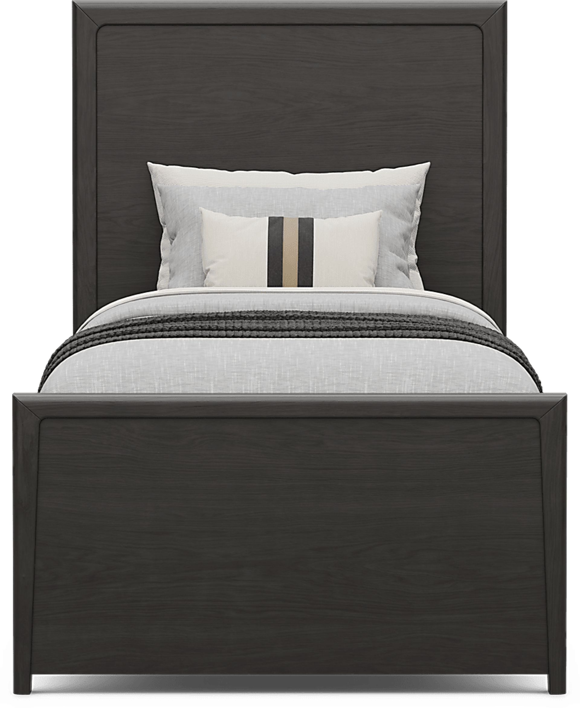 Kids Stardust Charcoal Twin Panel Bed - Image 2
