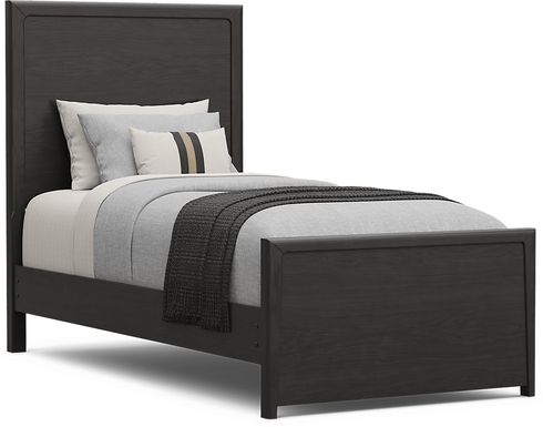 Kids Stardust Charcoal Twin Panel Bed