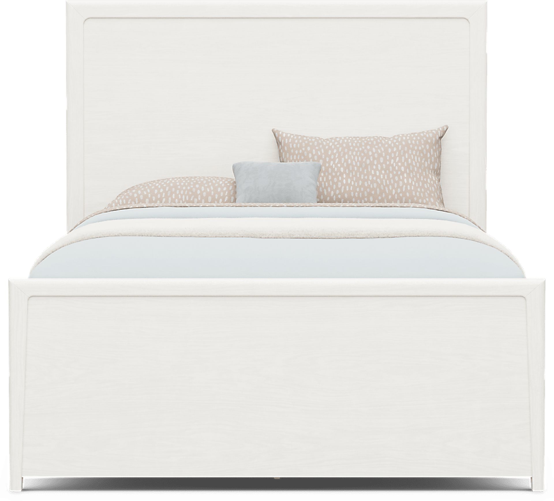 Kids Stardust Pearlized White Full Panel Bed - Image 2