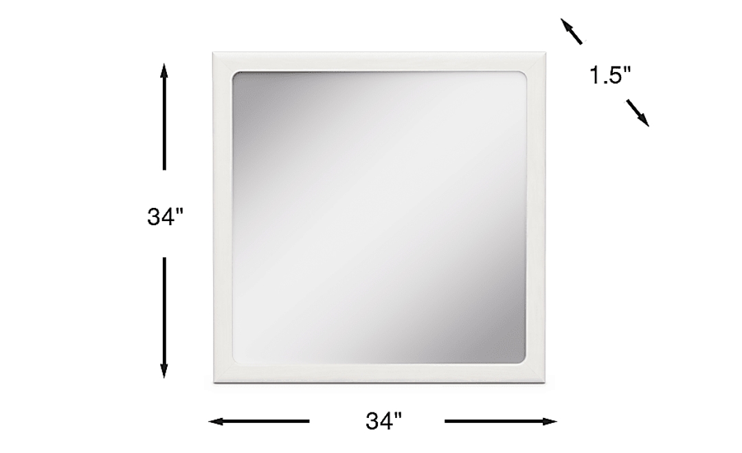 Kids Stardust Pearlized White Mirror