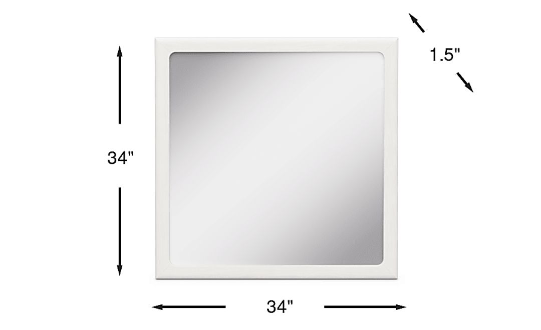 Kids Stardust Pearlized White Mirror