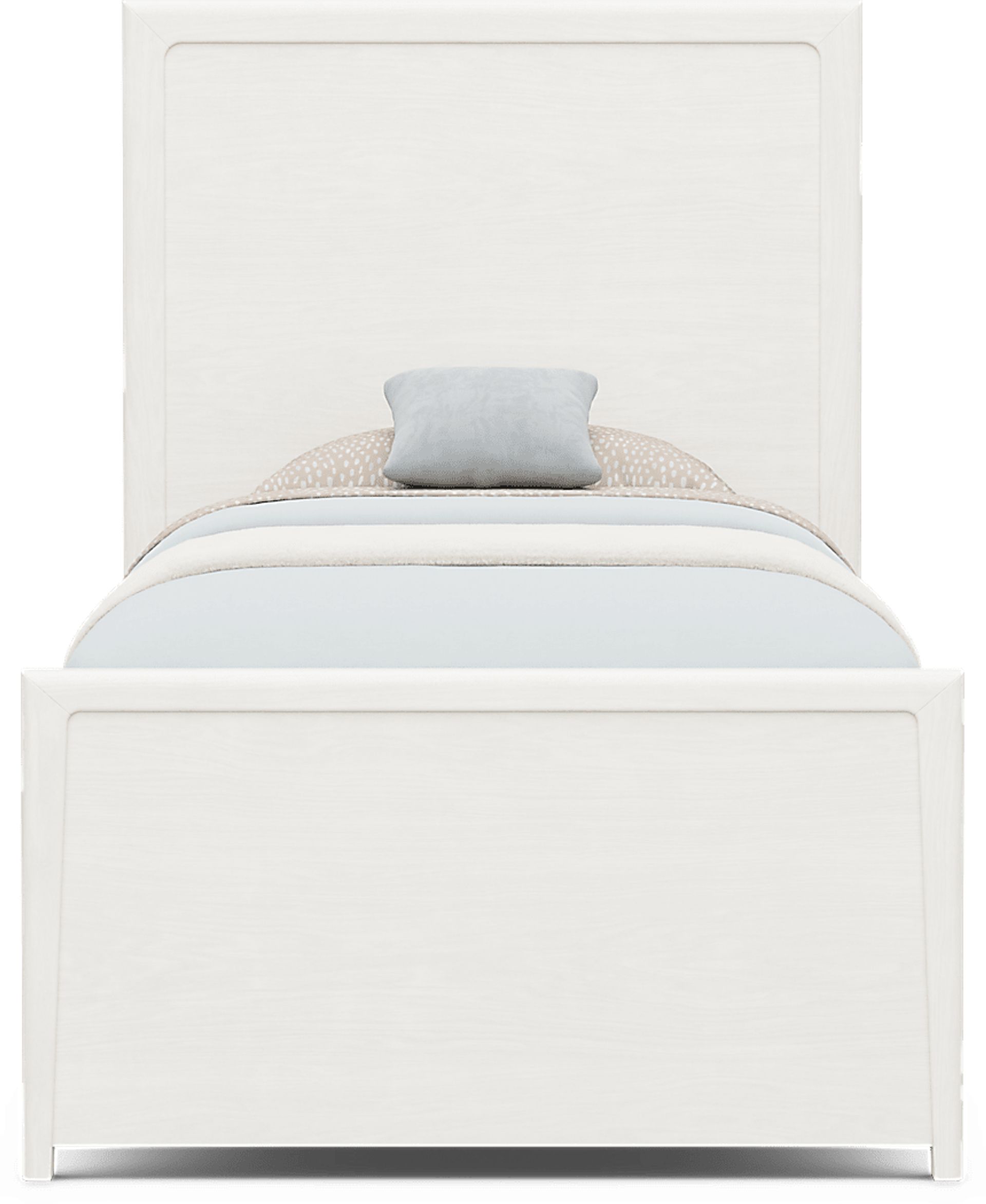 Kids Stardust Pearlized White Twin Panel Bed - Image 2