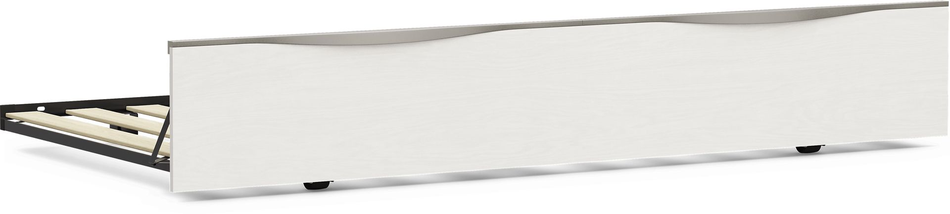 Kids Stardust Pearlized White Twin Trundle - Image 1