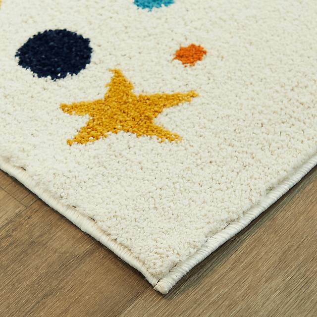Kids Starry Bright Cream 3'11 x 5'7 Rug - Thumbnail - Image 4