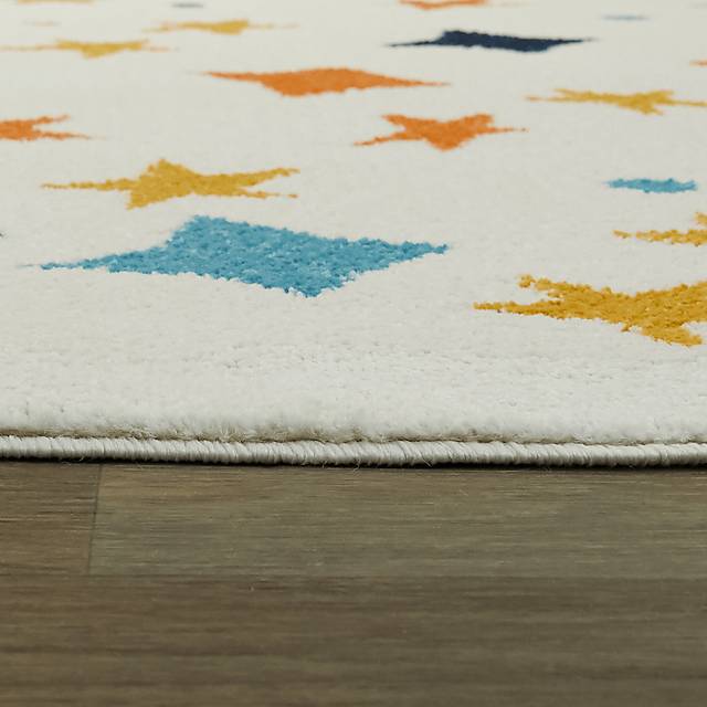 Kids Starry Bright Cream 5'3 x 7' Rug - Thumbnail - Image 5