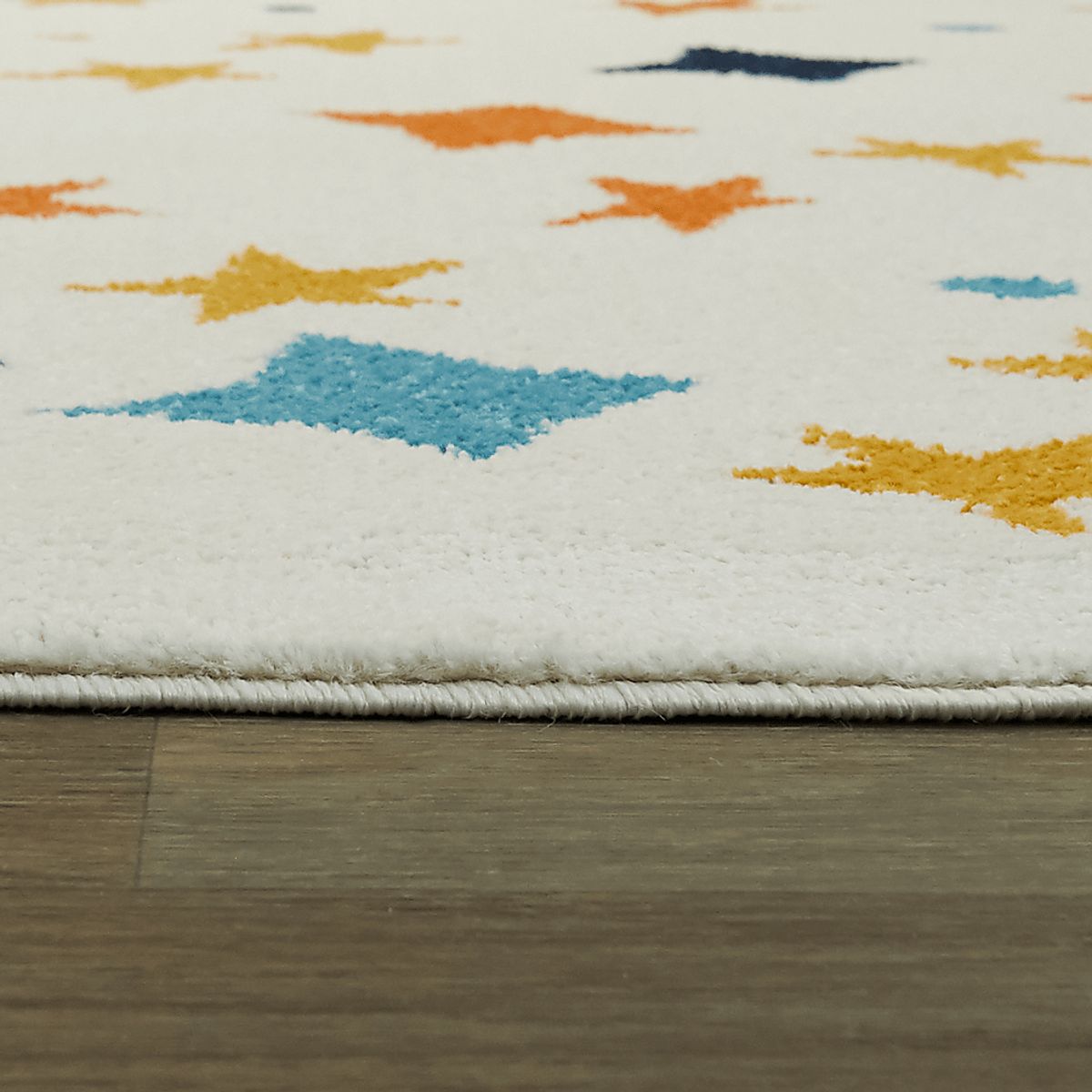 Starry Bright Cream Beige Polypropylene Fabric Rug | Rooms to Go