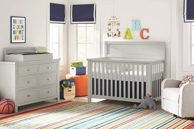 Kids Starry Dreams Gray 4 Pc Nursery - Thumbnail - Image 1