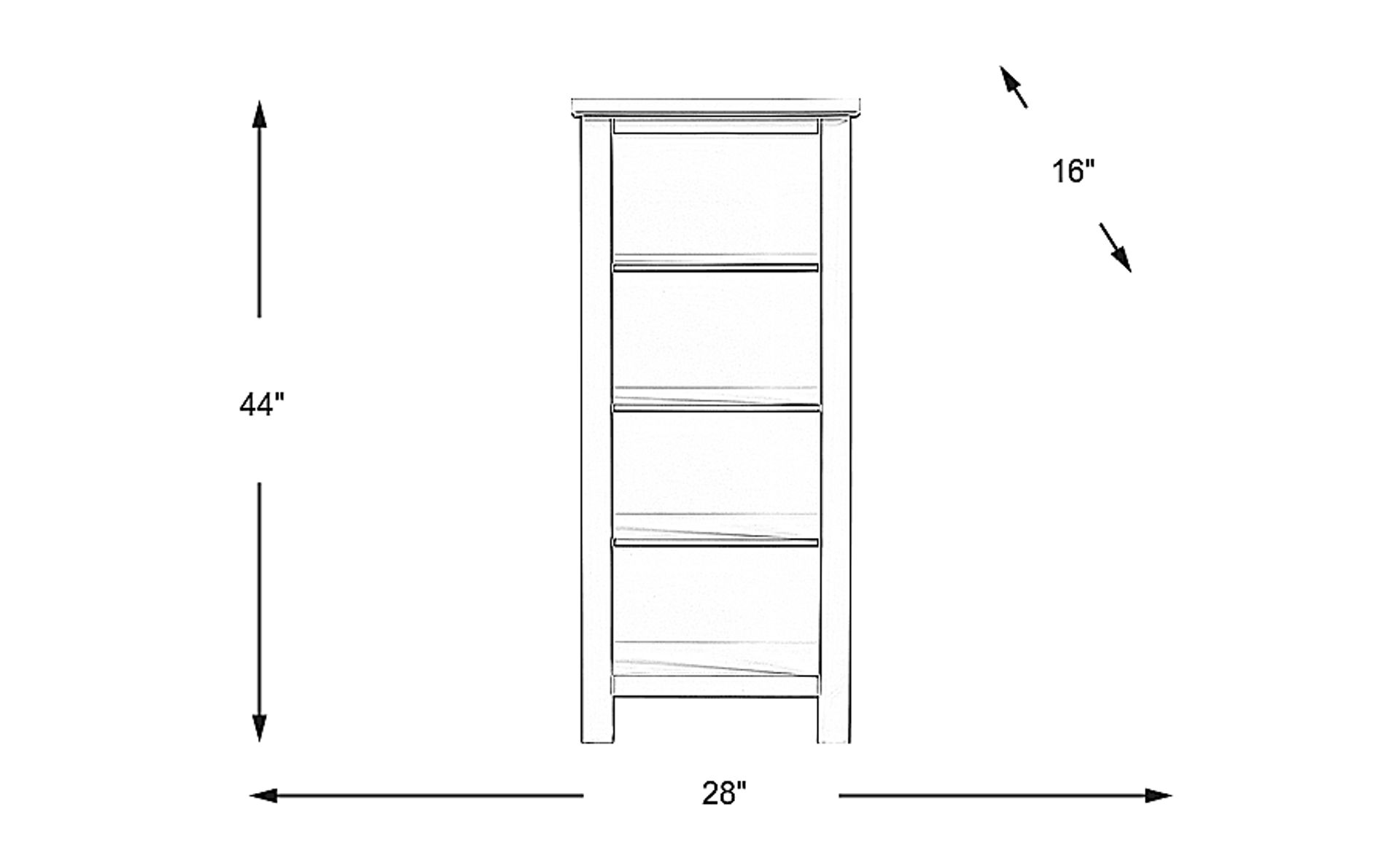 Dimension Image. Please refer to the Dimension Tab on this page for dimension details.