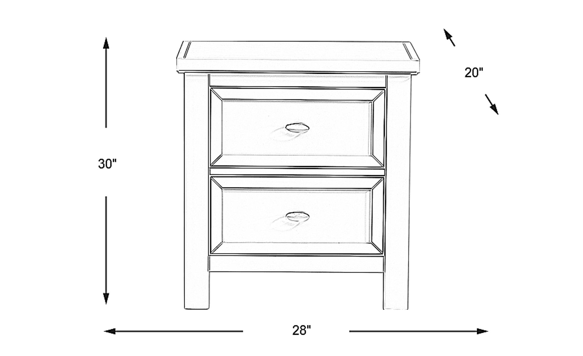 Dimension Image. Please refer to the Dimension Tab on this page for dimension details.