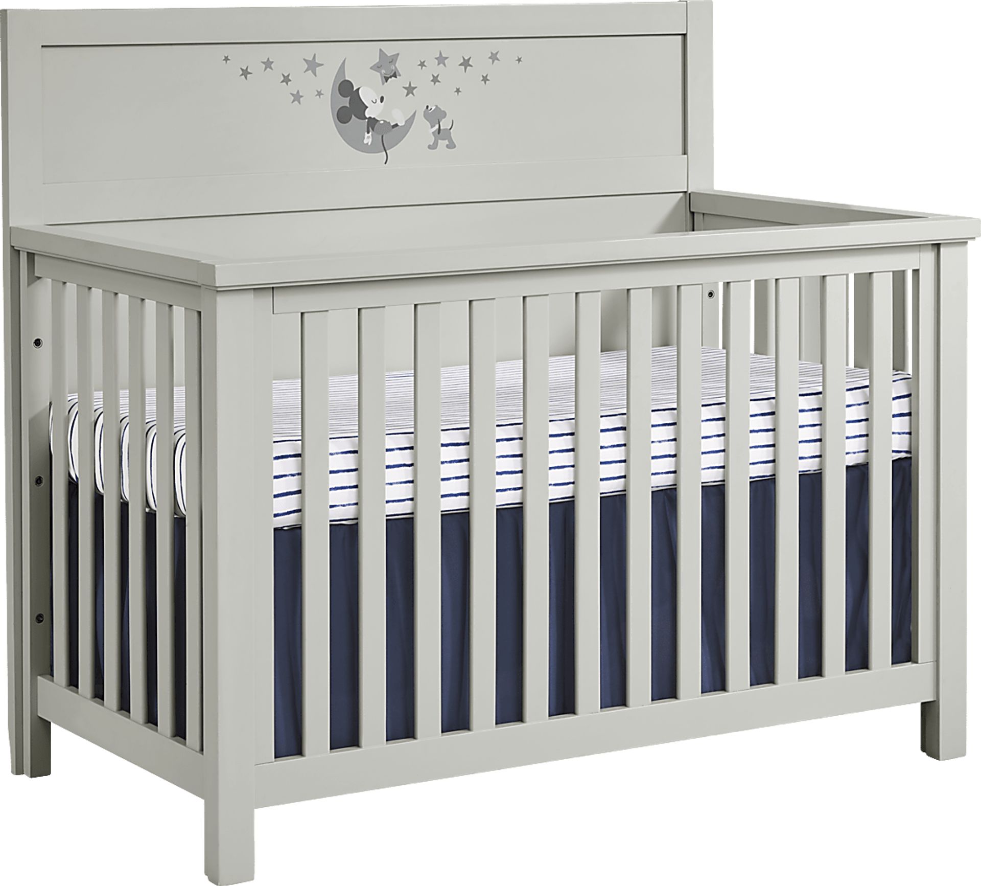 Disney Baby Starry Dreams with Mickey Mouse Gray Convertible Crib - Image 2